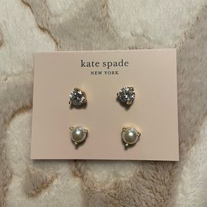Kate Spade Gold Stud “Rise and Shine” Earrings